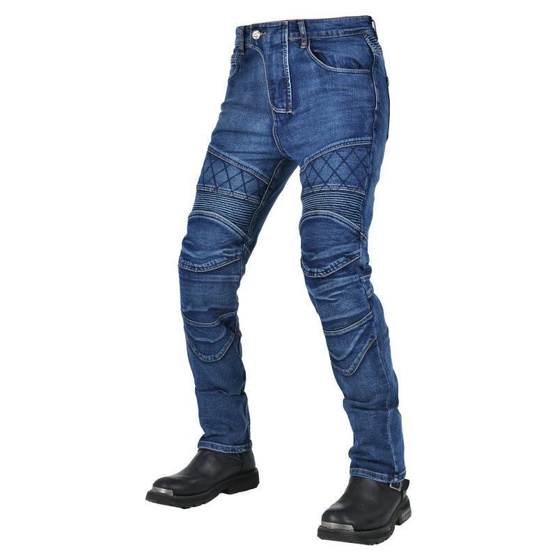 Mens Motorcycle Riding Pants With Extended Protection Stretch Cotton Abrasion-Resistant Tear-Proof Outdoor Use