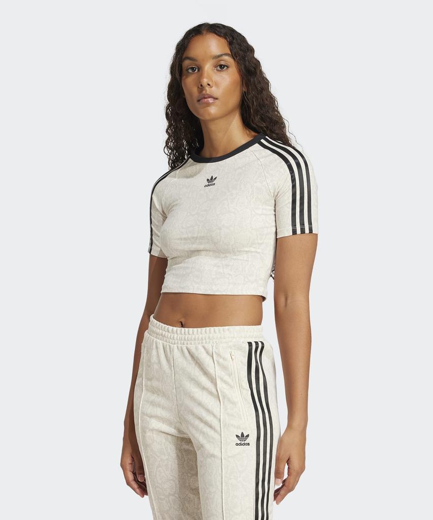 adidas Детская футболка с принтом змеи - Wonder White / Ji8407