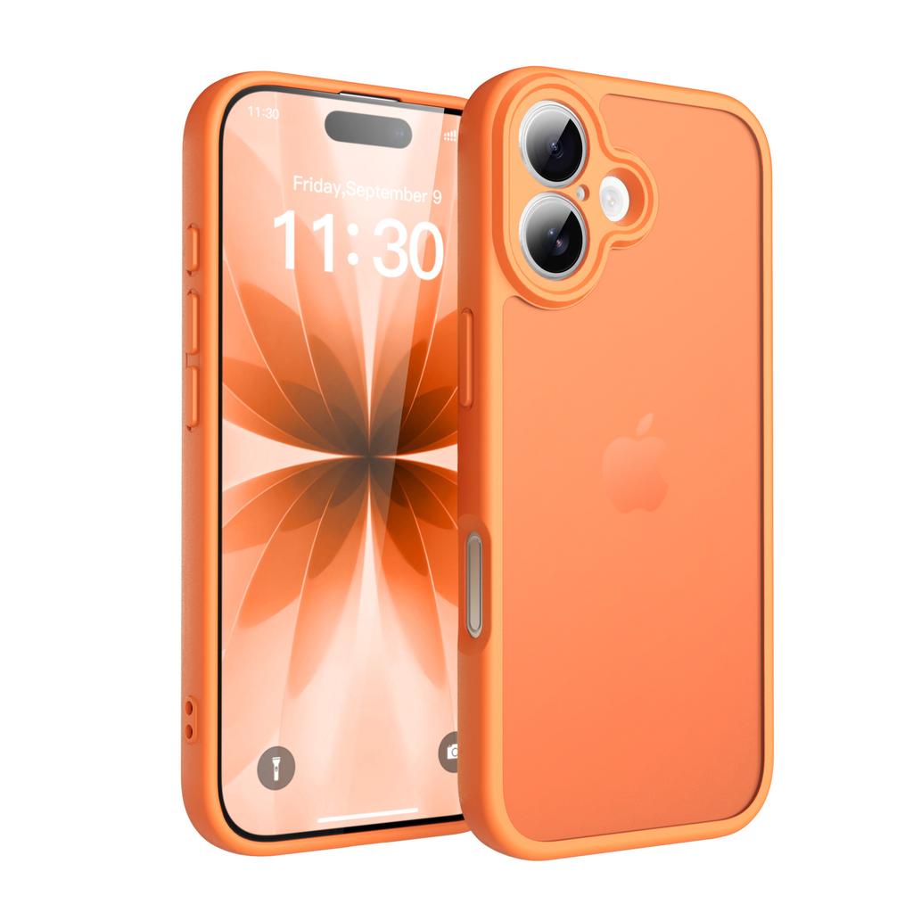 Для Apple 17pm Магнитный матовый чехол для телефона для iPhone16 Всесторонний с мелкими отверстиями Защитный чехол с прямым краем и подушкой безопасности, противоударный