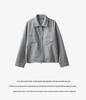 APO Menswear | Мужское шерстяное зимнее пальто - Толстое, свободное, повседневное, ощущение высокого качества, двойная молния, короткая куртка