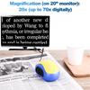 Wired Electronic Mouse Video Magnifier Low Vision Reading Aids TV/AV Output Mouse Shape Reading Magnifier 70X 20 Inch displayAA