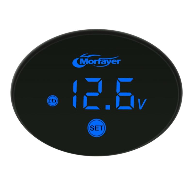 Универсальный мотоциклетный электронный вольтметр светодиодные часы цифровой дисплей панель измеритель