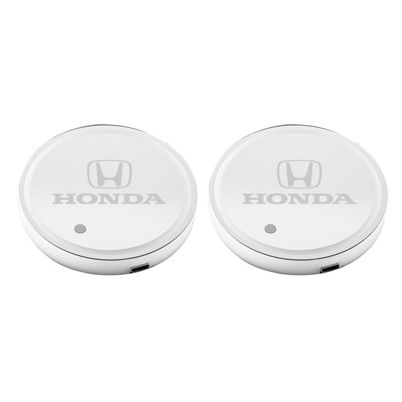 LED Car Emblem Water Cup Pad Rechargeable Coaster For Honda Civic Accord Crosstour Spirior Odyssey Avancier UR-V Sienna Elysion aii256