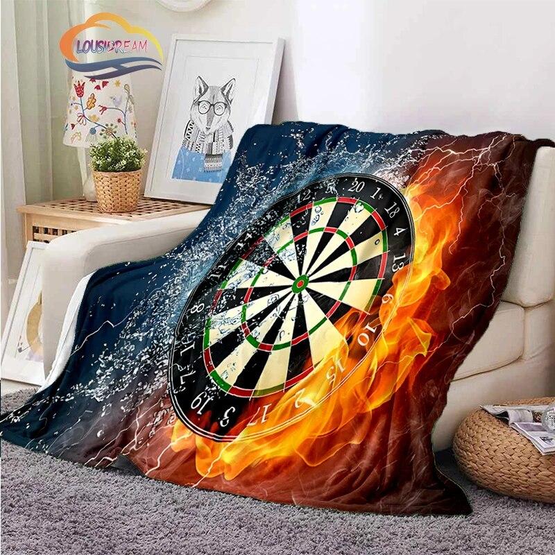 Darts Pattern Blanket Blank Series Ice and Fire  Cashmere  Fashion  Portable Flannel Warm Sofa Bed  Camping