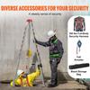 Confined Space Tripod Kit, 2600 lbs Winch, Confined Space Tripod 8' Legs and 98' Cable, Confined Space Rescue Tripod 32.8' Fall Protection, Harness,