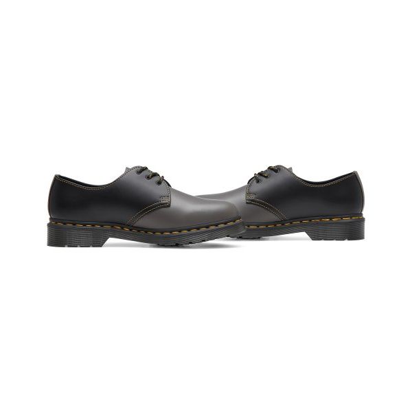Dr. Martens 1461 Удобная повседневная обувь на плоской подошве из гладкой кожи Мужская обувь Серая Черная 27540003