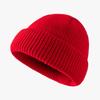 Winter Acrylic Warm Bean Hat Cute and Versatile Light Plate Wool Cold Proof Flip Knit Hat