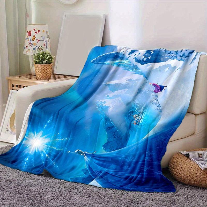 1pc. Elsa Ice Palace Blanket, Winter Wonderland Home Decor, Office Throw, Outdoor Gift for Kids & Adults