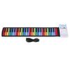 Roll Up Piano Keyboard with Speaker 49 Keys Foldable Colorful USB Rechargeable Silicone Electronic