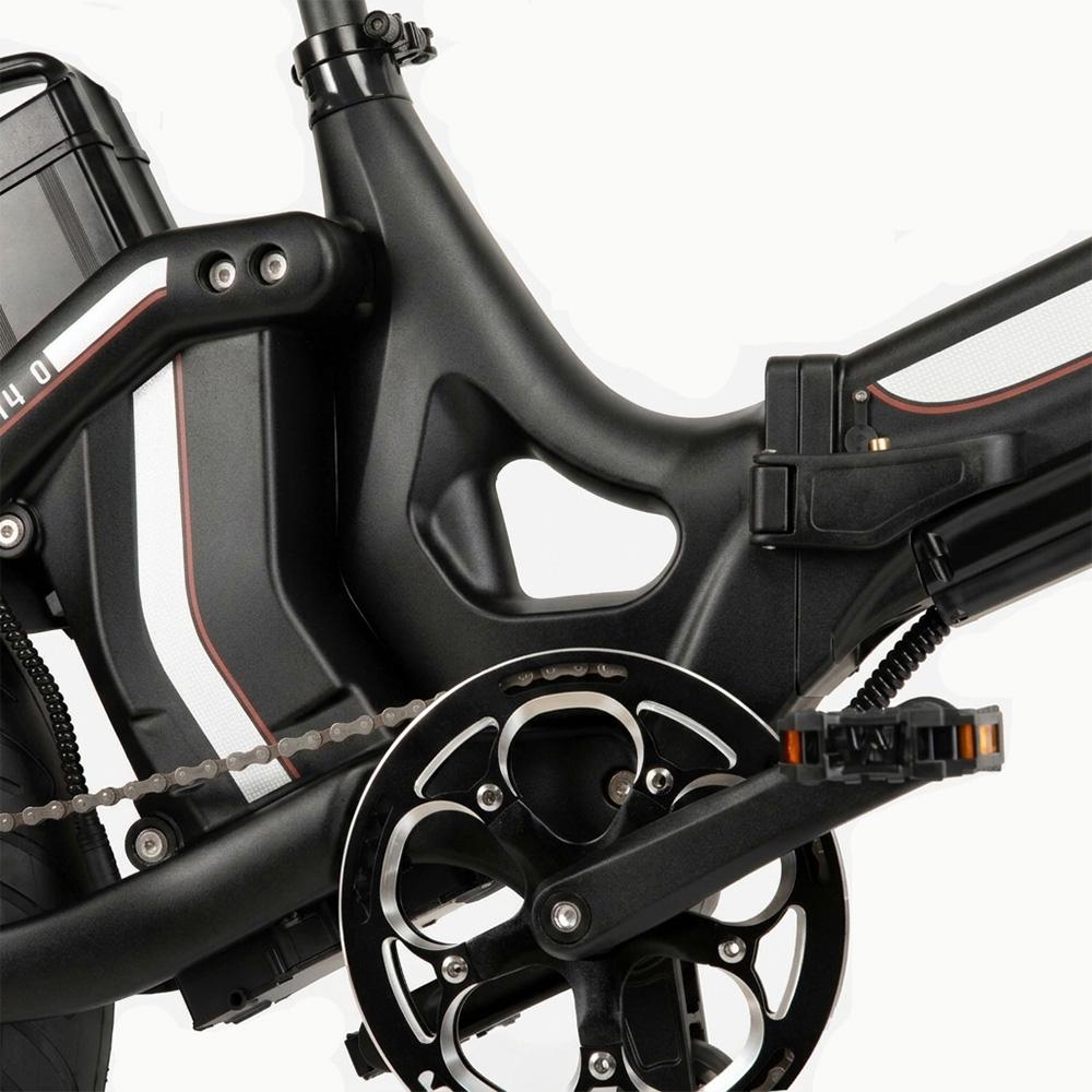 Electric Bicycle Mihogo One 20" Tire 1000W Peak Motor City Foldable E-Bike For Adult 48V 29Ah Dual Disc Brakes Max Load 180Kg