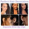 217Pcs Metal Cuff Clips Hollow Out Hair Ring Hair Braiding Hair Braid Tubes  for Braids