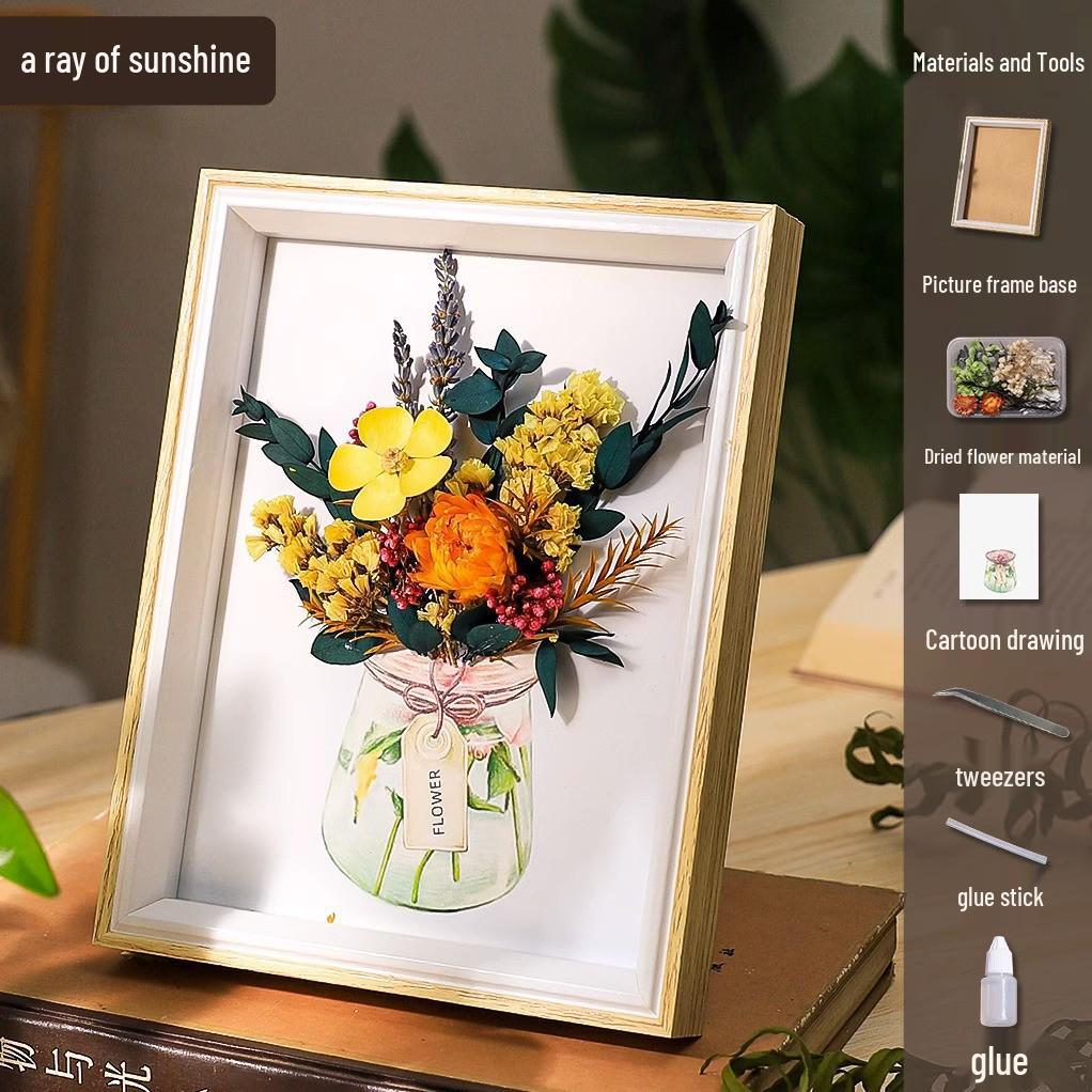 DIY Dried Flower Photo Frame Kit: Women's Day Gift & Children's Icebreaker Activity