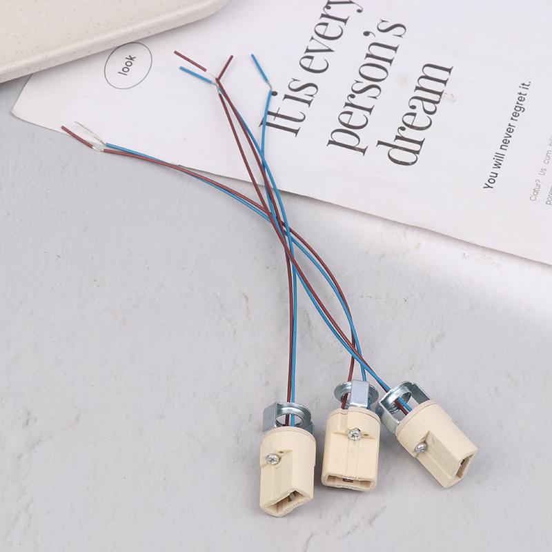 10/20Pcs G9 Light Bulb Socket Ceramic Lamp Base Holder Connector Led Halogen Light Led Lamp Bulb Holder Base Fixture