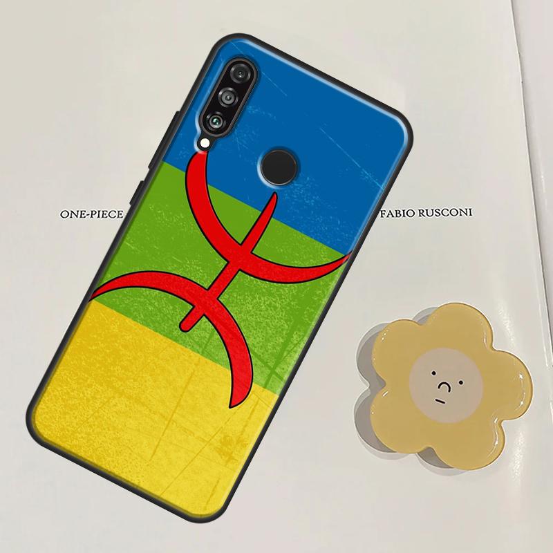 Amazigh Berber Symbol For Huawei Nova Y60 Y70 Y90 Y61 Y91 3i 7i 8i 11i Nova 11 9 10 SE P20 P30 Pro P40 Lite Case