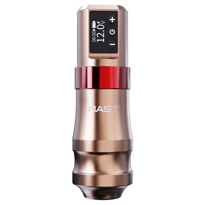 Mast Mini Cordless Pro Tattoo Gun Pen Machine 3.6mm Длина хода Mcore Coreless Power Motor Быстрая зарядка аккумулятора, золотой