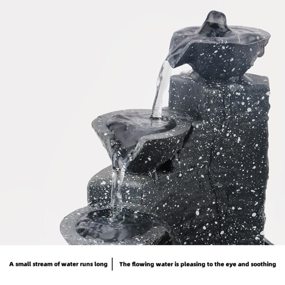 HOMEFISH Настольный водопад, декорация, маленький фонтан, креативные украшения с текущей водой для декора гостиной, офиса