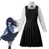Anime Chainsaw Man Cosplay Mitaka Asa Costume Dress Black Red Tie Women Uniform Halloween Clothes