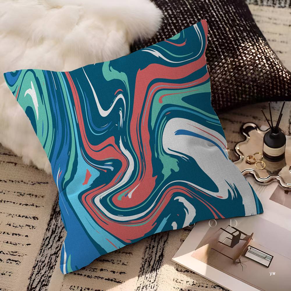 Strata Liquid Pillowcases Home Bedding Decorative Pillow Cover Wedding Super Soft Pillow Case