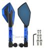For SUZUKI GSR750 GSR600 GSR400 GSR CNC Aluminum Motorcycle Handlebar Rear View Mirrors Blue Anti-glare Mirror