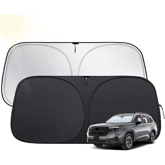 Солнцезащитный козырек на лобовое стекло для Toyota Tacoma 2016-2025, Подходящие автомобильные солнцезащитные козырьки из ткани 420D и складной проволокой с памятью, Солнцезащитный козырек для лобового стекла автомобиля