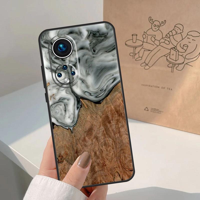 Гибридный Дерево-Смола Для Чехла Honor Magic 8 Pro 7 6 5 Lite Для Honor Win RT 200 400 50 70 90 X8b X9a X9b X9c X9d