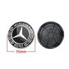 VIUQF1 4pcs 75mm Wheel Center Caps Rims Hub Cover Badge Logo A1674015900 Accessories Black Wheat For Mercedes Benz
