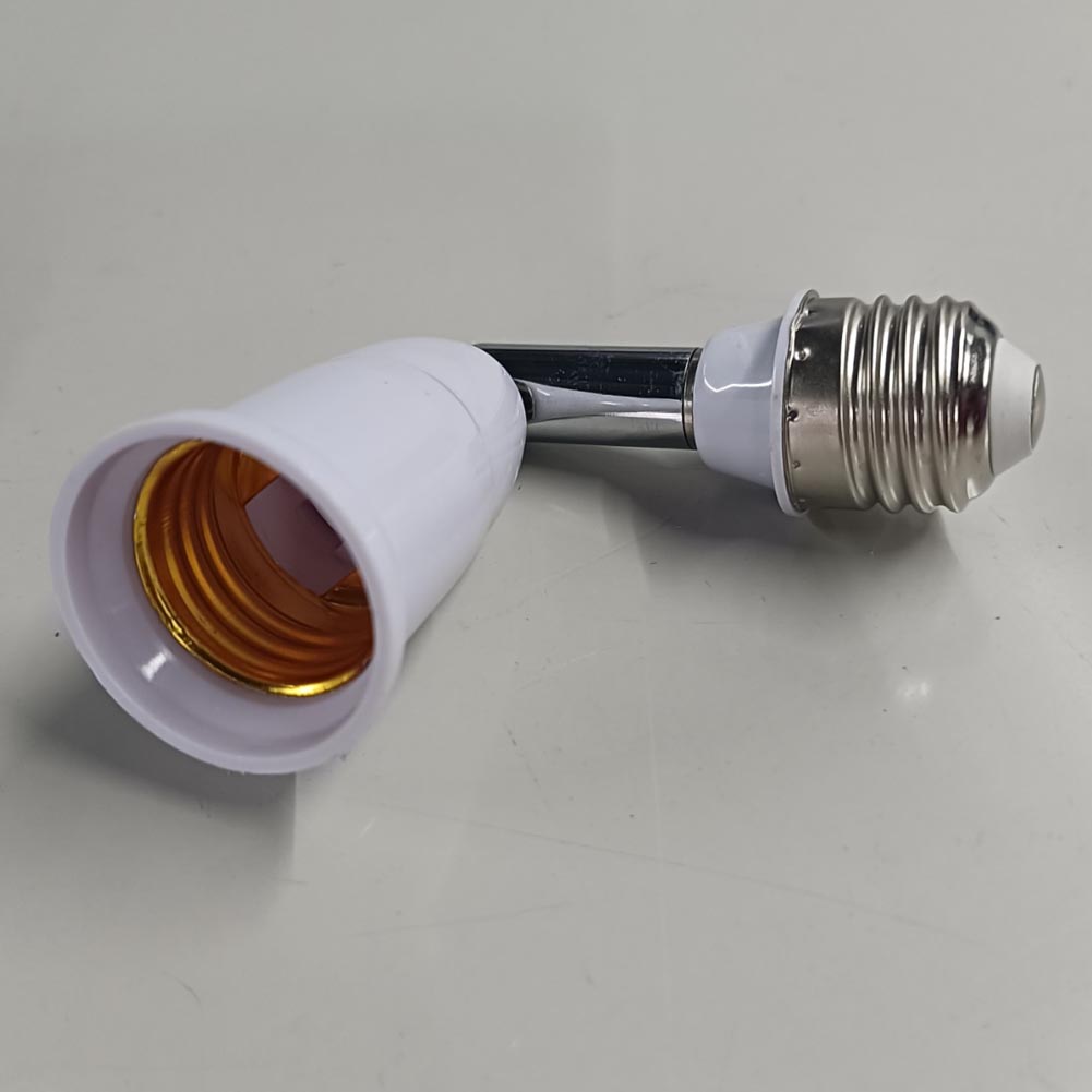 Screw Conversion E27 Lengthening Lamp Base Adaptor Lamp Holder for E27 Standard Bulbs Lighting Accessories White