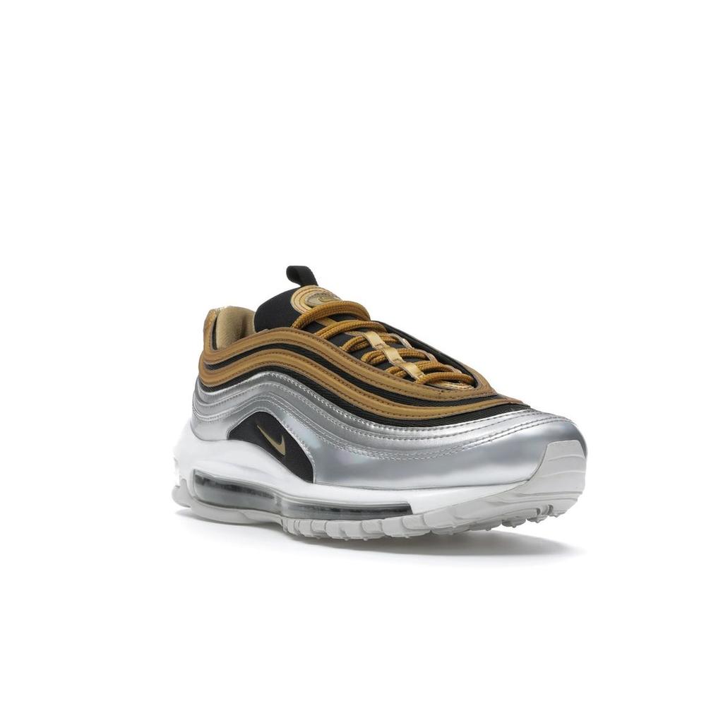 nike black and gold metallic air max 97 trainers