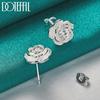 925 Sterling Silver Fashion Jewelry Flower Earrings