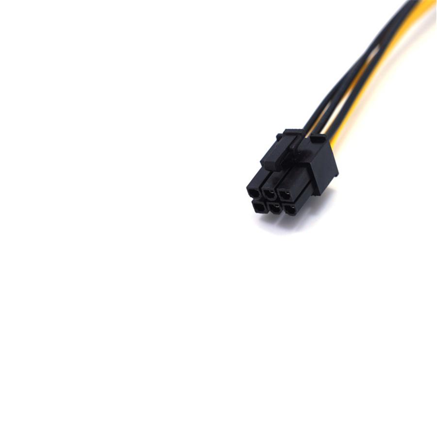 10×PCI-E PCIE PCI Express 6P Папа к 6Pin Папа Кабель питания для видеокарты DIY Удлинительный майнинг-кабель для майнера 18AWG 22см