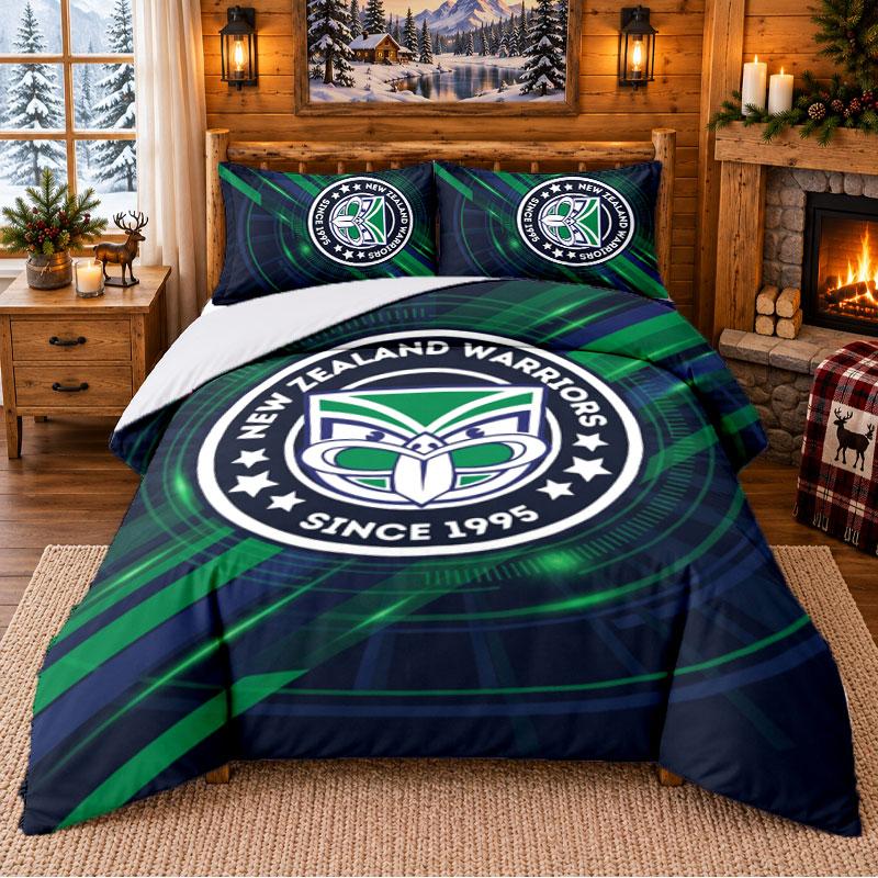 Printed 3Pcs Bedding Set Wigan Warriors Pattern Bed Sheet Pillowcase For Bedroom Decor