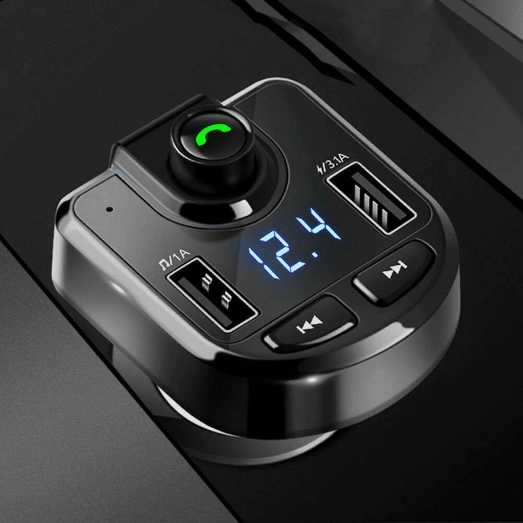 Transmiter Ładowarka Fm Bt Bluetooth Mp3 2Xusb Sd
