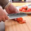5-дюймовый нож Santoku, кухонный нож из высокоуглеродистой стали, подходит для нарезки овощей и фруктов
