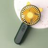 Handheld Fan Rechargeable Portable Portable Fan for Outdoor Hiking Commuting Green