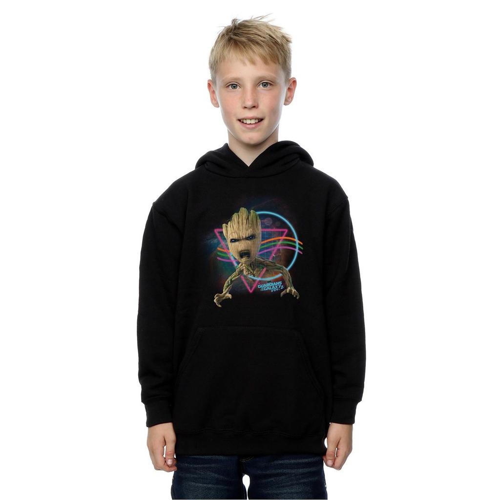 Marvel Boys Guardians Of The Galaxy Neon Groot Hoodie