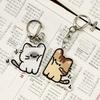 Cat Keychain for Backpacks Cute Couple Keychain Set Matching Cat Pendants for Valentine Gift