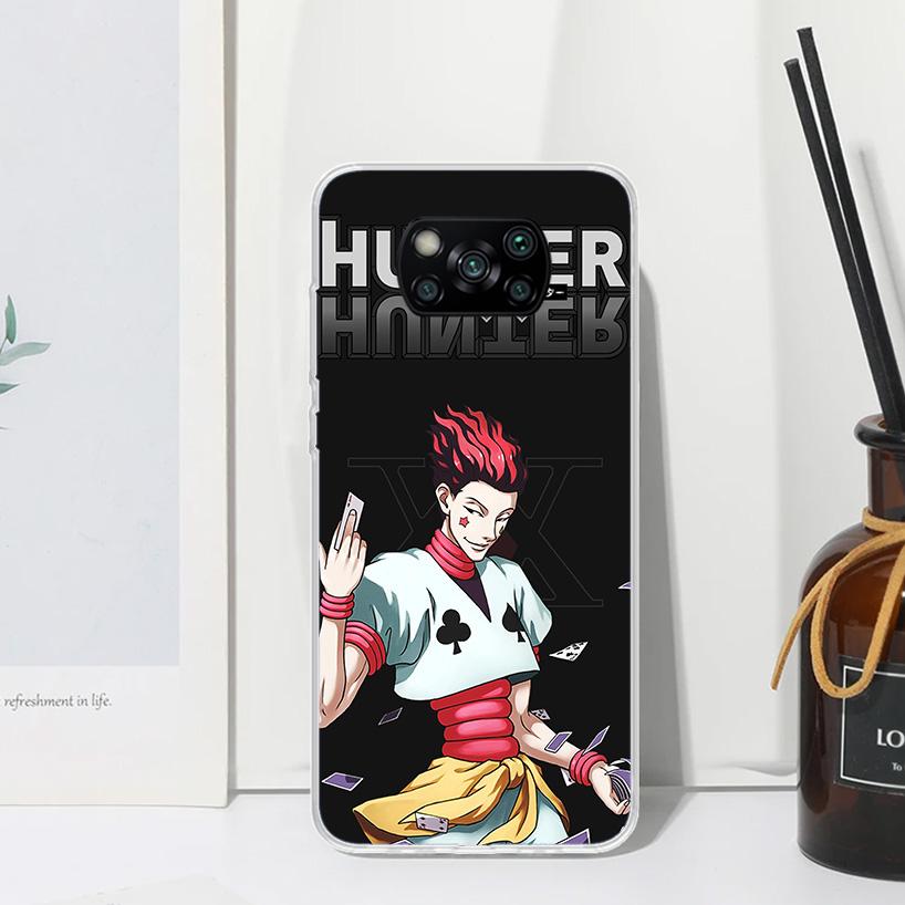 Hunter HXH Hisoka Phone Case For Xiaomi Poco X7 X6 X5 M7 M8 Pro F7 Ultra Redmi 15C 15 13C 13 12C 12 10 10C 10A Art Fundas Poco