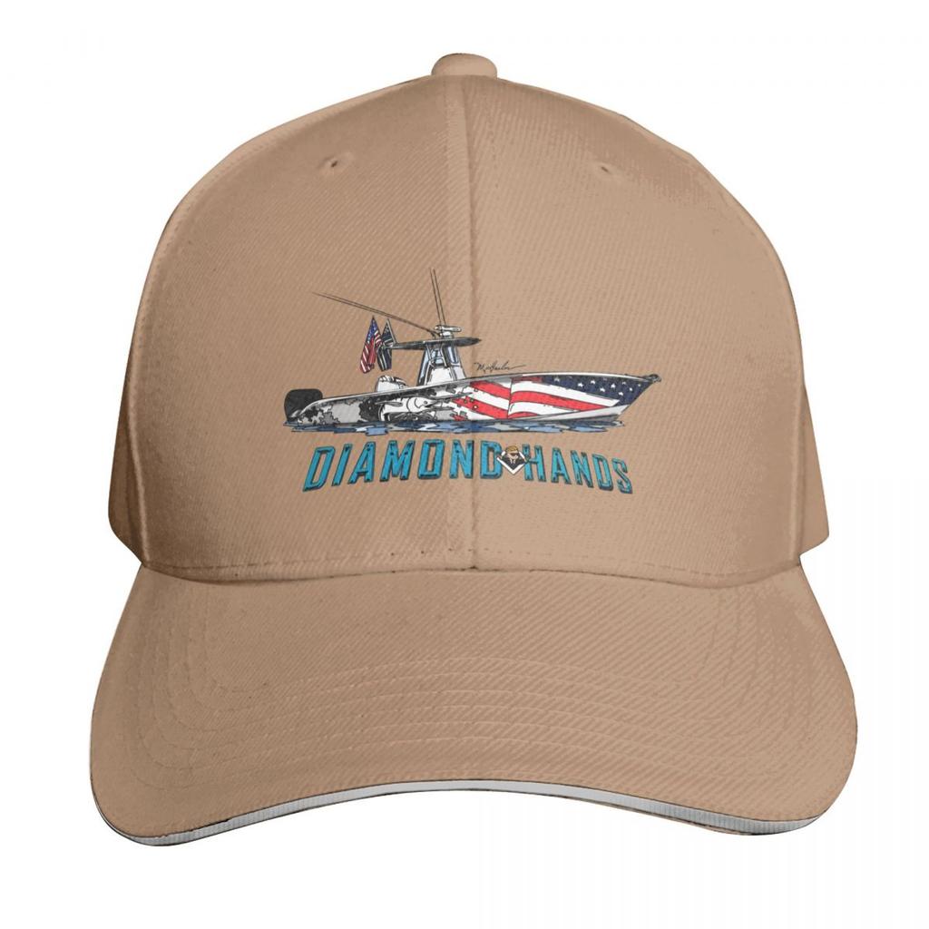 Diamond Hands Yellowfin Baseball Cap Sun Cap Dropshipping luxury caps tactical cap Women Beach Fashion Unisexs