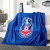 Crystal Palace Crest Design Flannel Blanket, Soft Polyester, Modern Design, All-Season for Camping, Travel, Gifts for holidays or birthdays