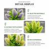 Green Leaves Artificial Flower Bonsai With Pot Faux Potted Flower  Office Hotel