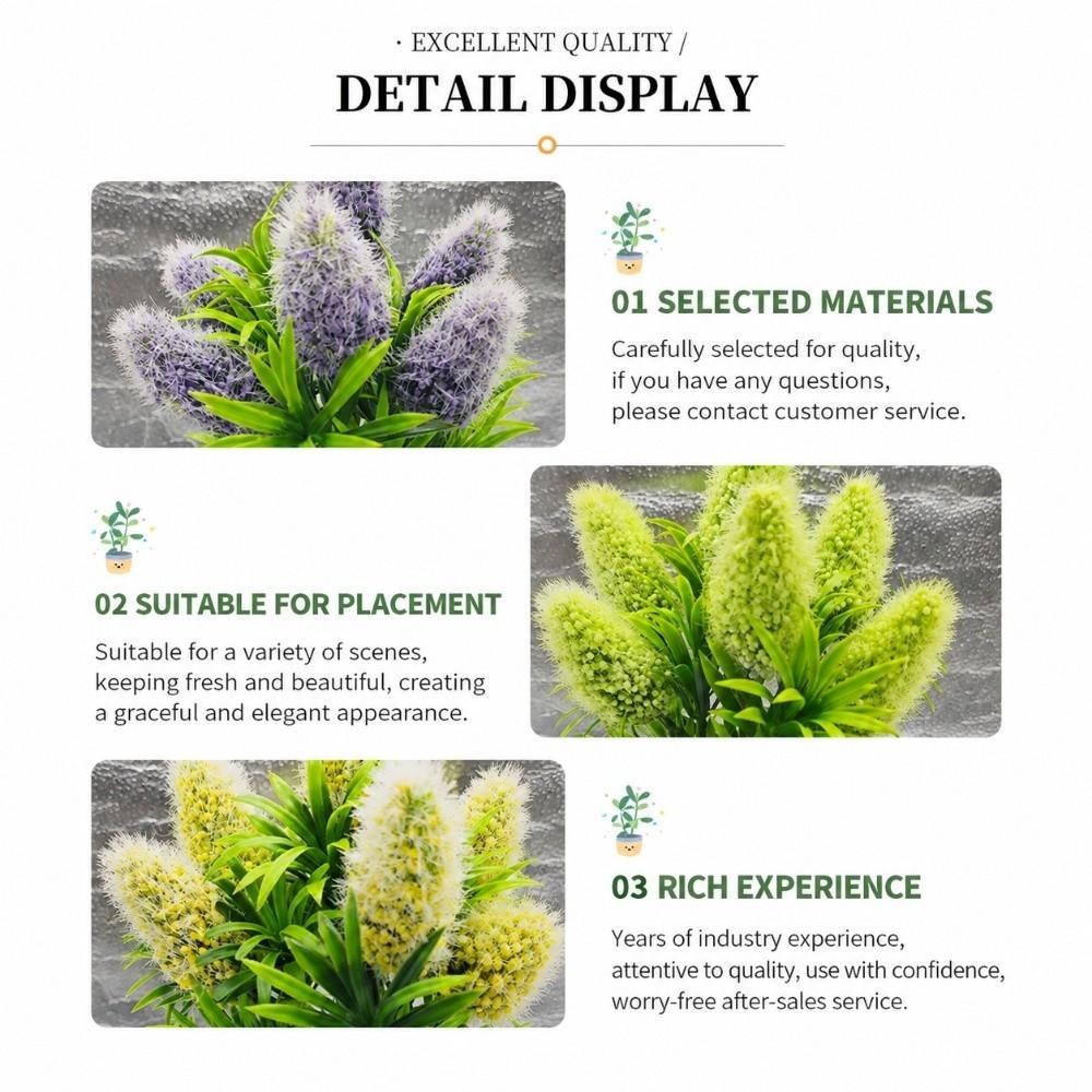 Green Leaves Artificial Flower Bonsai With Pot Faux Potted Flower Office Hotel