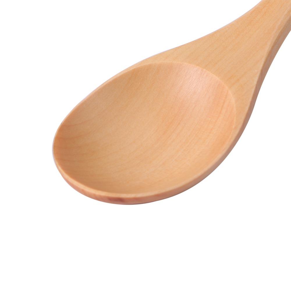 5Pcs Solid Honey Spoon Wood Material Serving Spoon Lightweight Honey Dipper Kitchen Cooking