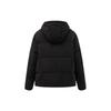 Anta Letter Print Hooded Zipper Down Jacket Women Outerwear Black 162247919-4
