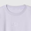 Gap Свитшот с вышитым логотипом и рифленой горловиной для детей Светло-лиловый 719210