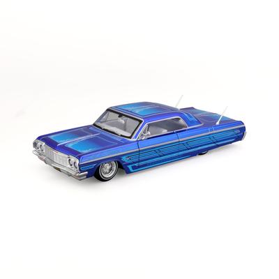 Maisto 1/26 Chevrolet Impala 1964 Синий Custom Lowriders Series / Металлическая модель автомобиля (Готовый продукт) 32547