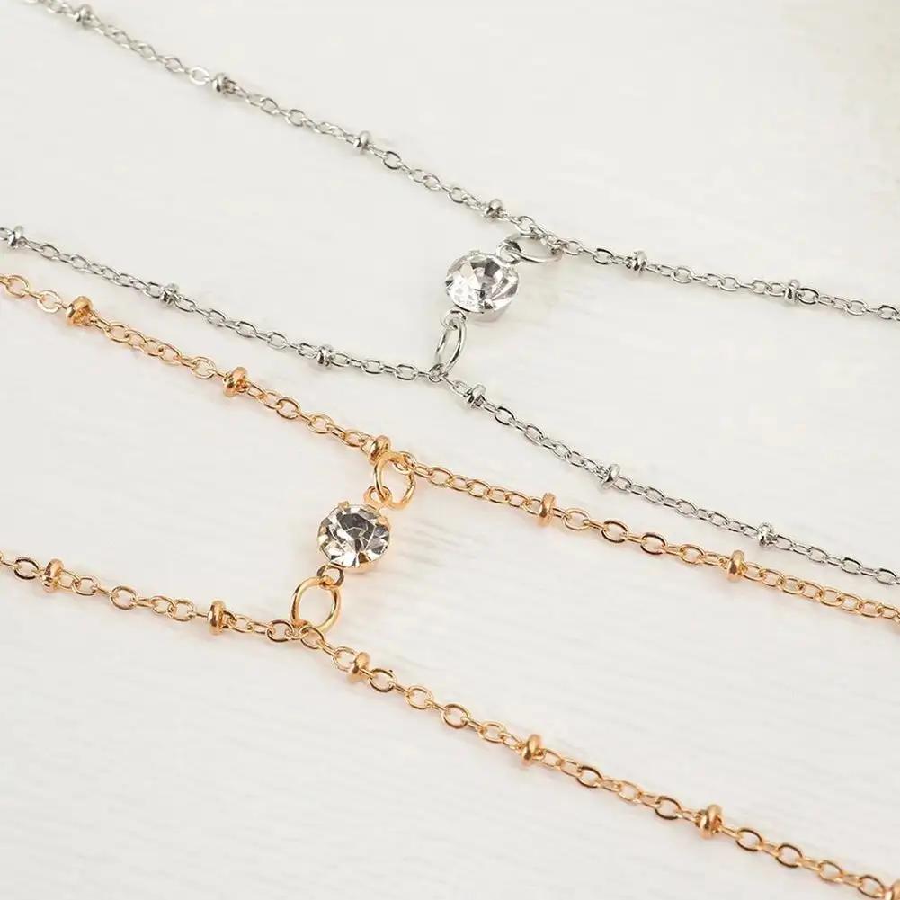 Fashion Sexy Imitation Rhinestone Metal Chain Waist Chain Women Summer Beach Body Chain Boho Beach Waist Chain Jewelry