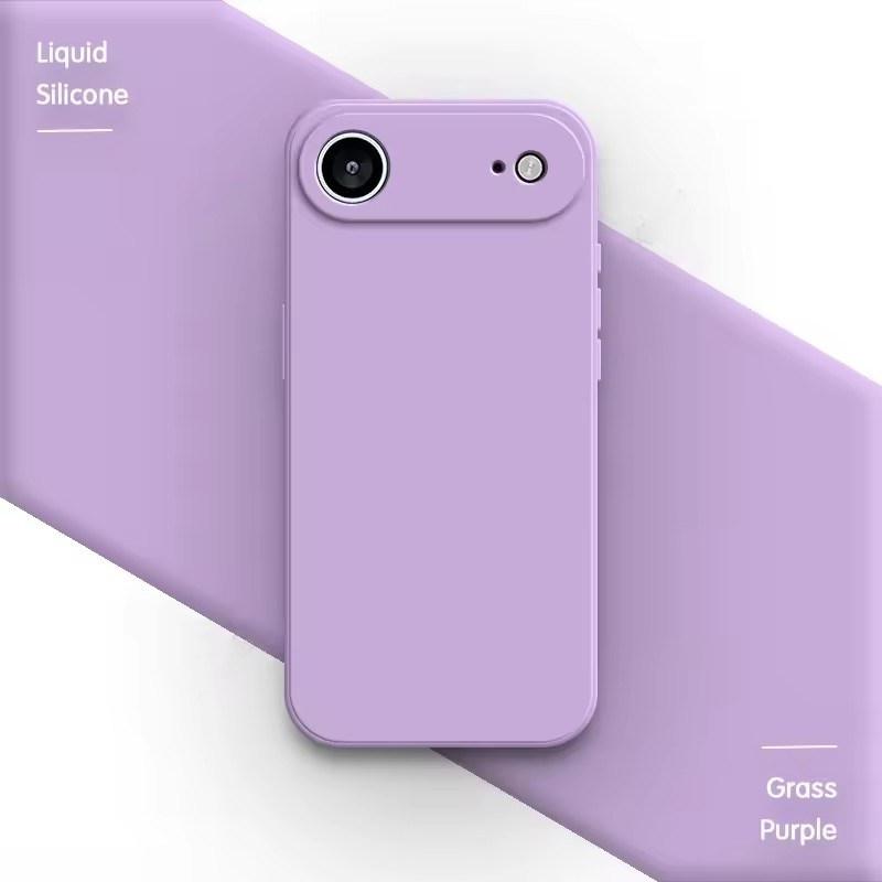 Soft Phone Case for iPhone 17 Air 16E 15 14 13 Mini 12 11 Pro Max Plus 6/7/8 X XR SE Funda Square Liquid Silicone Camera Lens Protection Back Cover