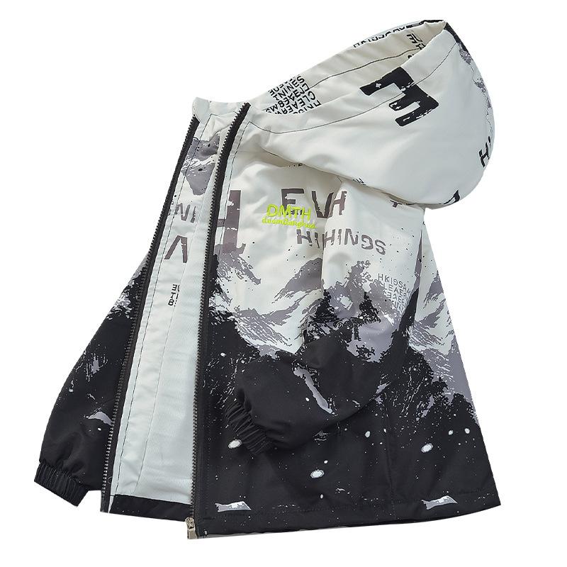 Детские весенне-осенние пальто для мальчиков в иностранном стиле, весенняя одежда, постепенная штормовая куртка, повседневные детские весенние топы