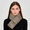 Croogo Nuptse Neck Solid Simple Perfect for Fall and Winter Down-Style Scarf, Warmer, Warm, Lightweight, Color, Design, Unisex, Waterproof, Fleece,