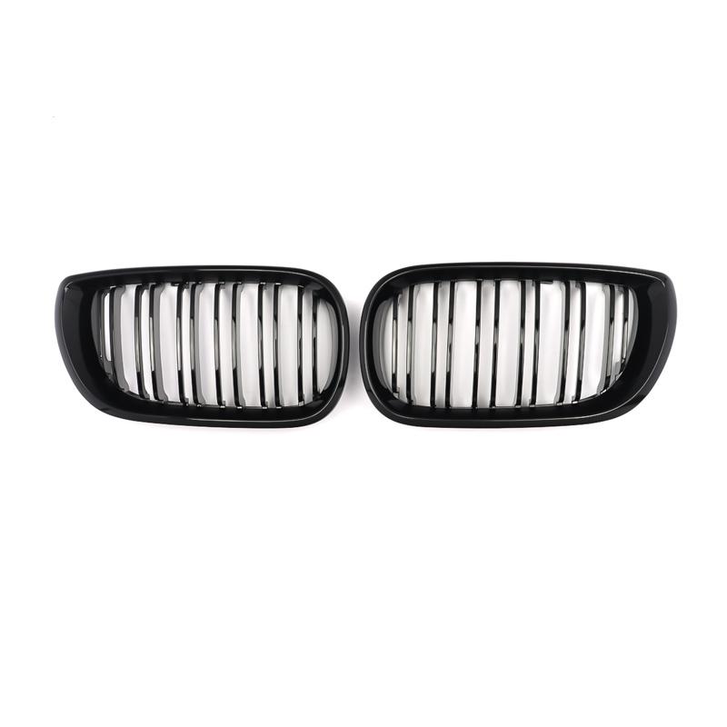 Car ABS Front Bumper Radiator Kidney Grilles Gril For BMW E46 3 Series 2002-2005 Car Accessories Styling Gloss Black